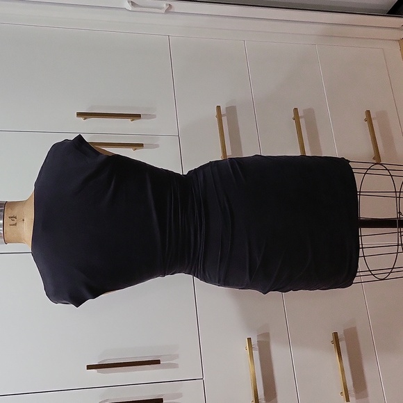 Helmut Lang Silk Sleevless Little Black Dress Size Medium - Picture 5 of 7